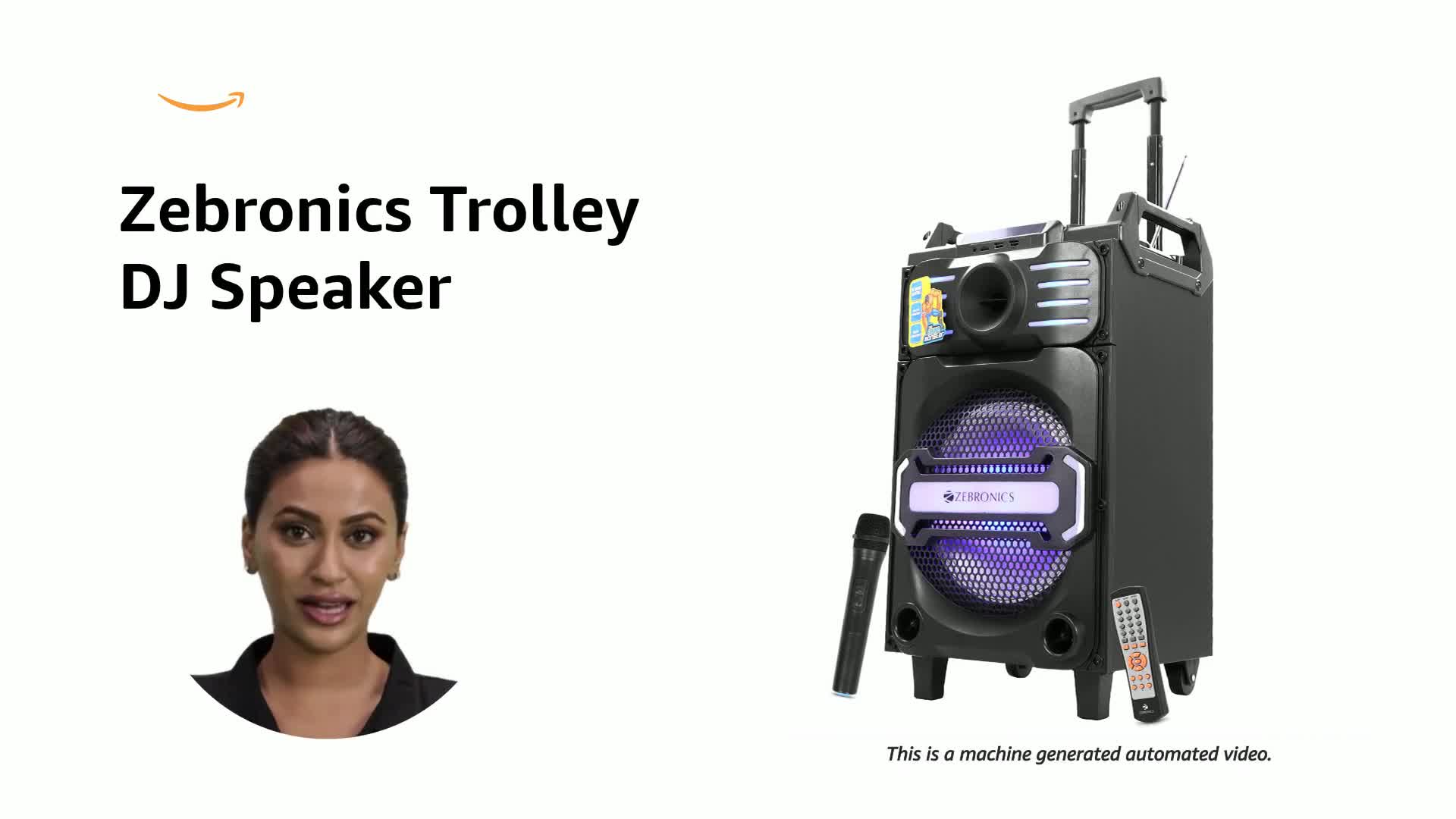 Zebronics ZEB-100 MOVING MONSTER X10 Wireless Bluetooth Trolley DJ